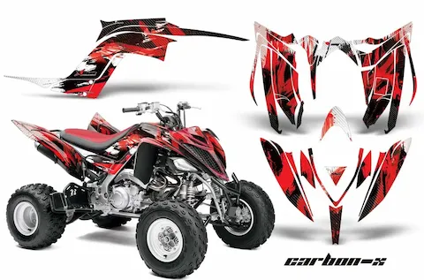 Yamaha Raptor 700 with the Carbon X graphic kit