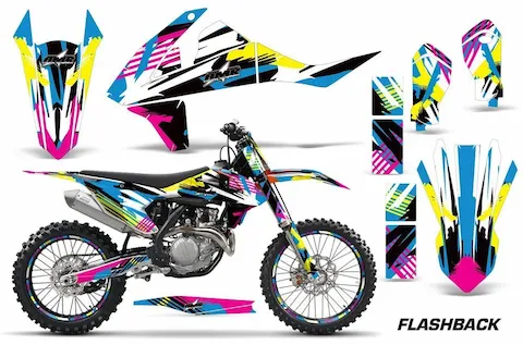 KTM SX-F with the Flashback graphic kit